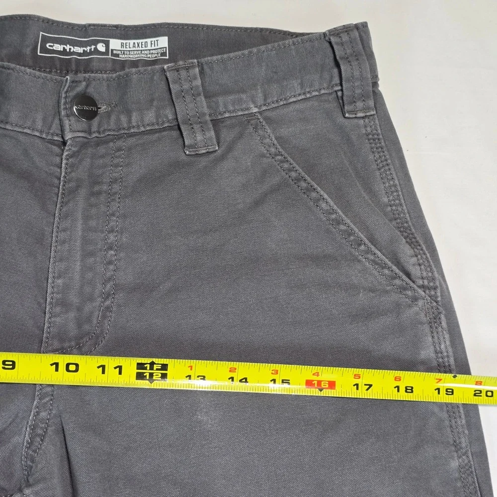 Carhartt Rugged Flex Relaxed Fit Canvas Work Pants Gray 31x30 102291 Shadow